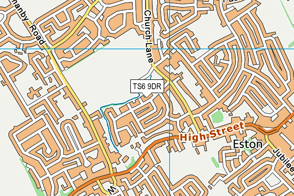 TS6 9DR map - OS VectorMap District (Ordnance Survey)