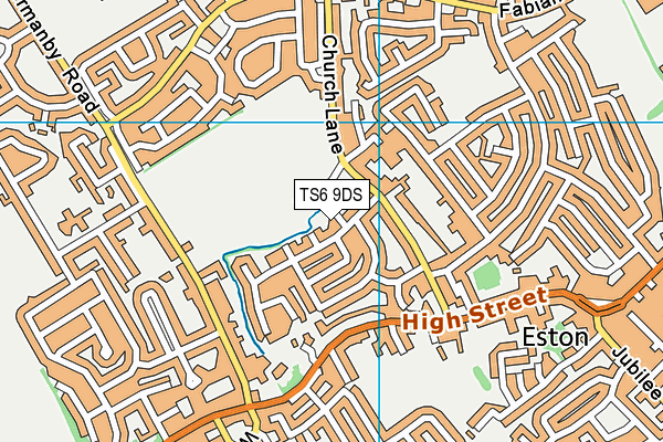 TS6 9DS map - OS VectorMap District (Ordnance Survey)