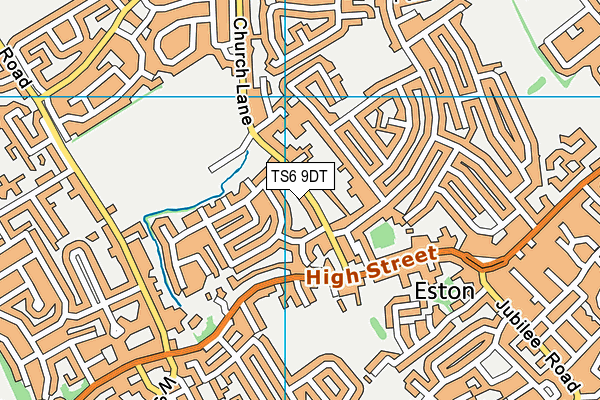 TS6 9DT map - OS VectorMap District (Ordnance Survey)