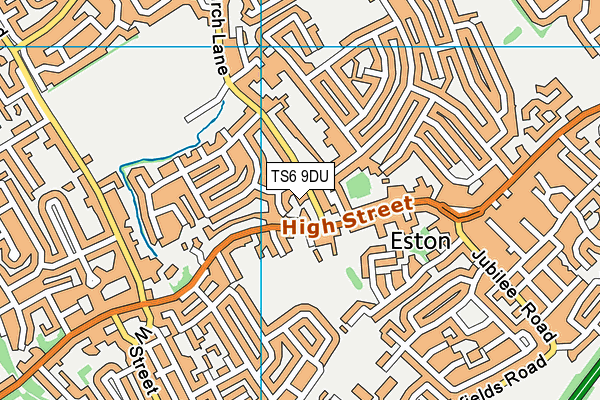 TS6 9DU map - OS VectorMap District (Ordnance Survey)