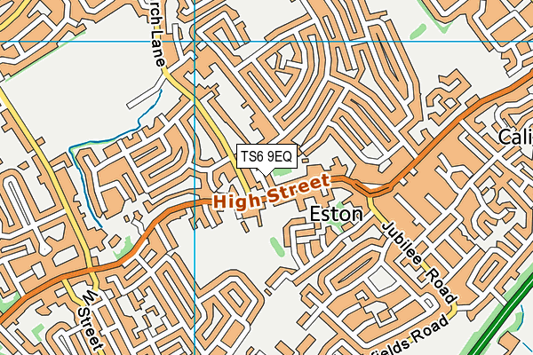 TS6 9EQ map - OS VectorMap District (Ordnance Survey)