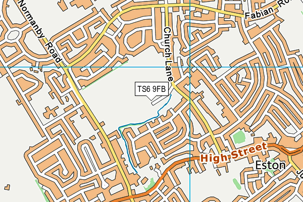 TS6 9FB map - OS VectorMap District (Ordnance Survey)