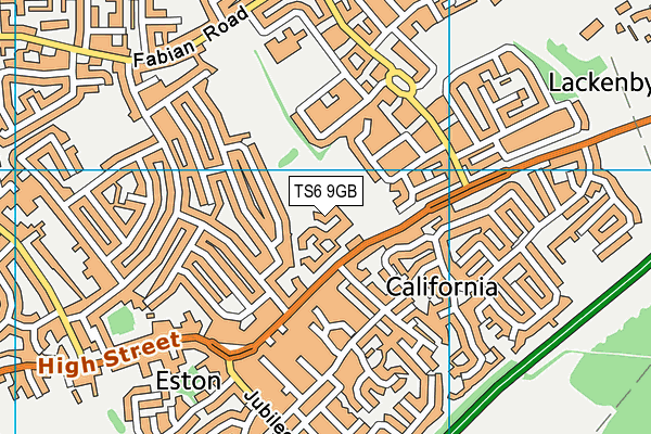 TS6 9GB map - OS VectorMap District (Ordnance Survey)