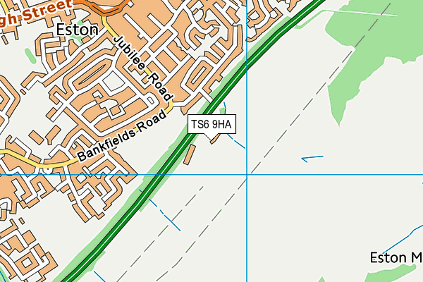 TS6 9HA map - OS VectorMap District (Ordnance Survey)