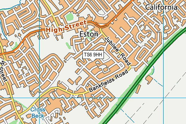 TS6 9HH map - OS VectorMap District (Ordnance Survey)