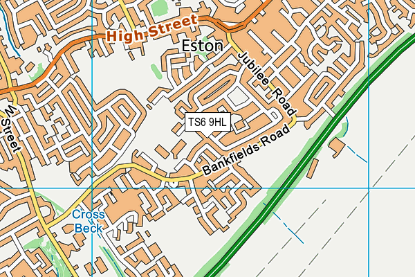 TS6 9HL map - OS VectorMap District (Ordnance Survey)