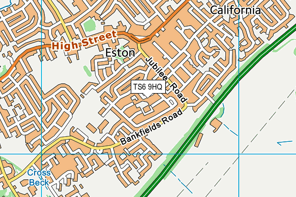 TS6 9HQ map - OS VectorMap District (Ordnance Survey)