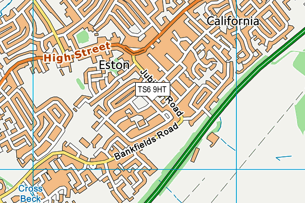 TS6 9HT map - OS VectorMap District (Ordnance Survey)