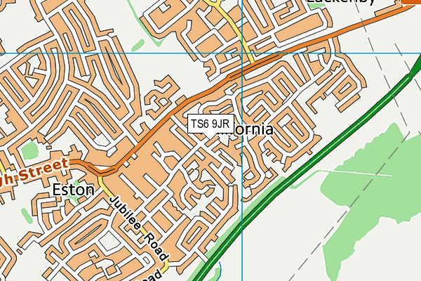 TS6 9JR map - OS VectorMap District (Ordnance Survey)