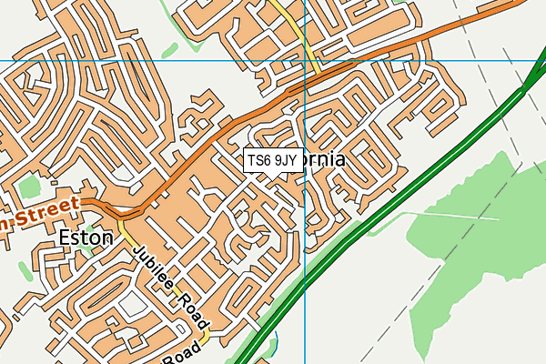 TS6 9JY map - OS VectorMap District (Ordnance Survey)
