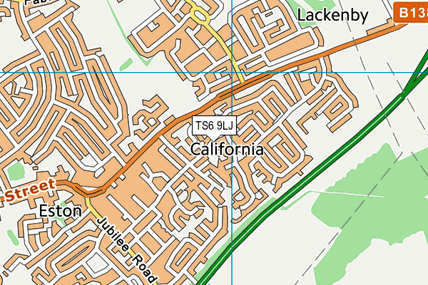 TS6 9LJ map - OS VectorMap District (Ordnance Survey)