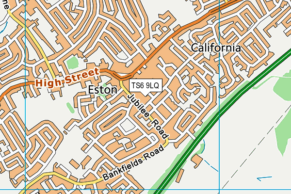 TS6 9LQ map - OS VectorMap District (Ordnance Survey)
