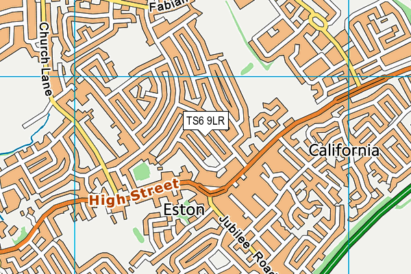 TS6 9LR map - OS VectorMap District (Ordnance Survey)