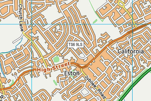 TS6 9LS map - OS VectorMap District (Ordnance Survey)