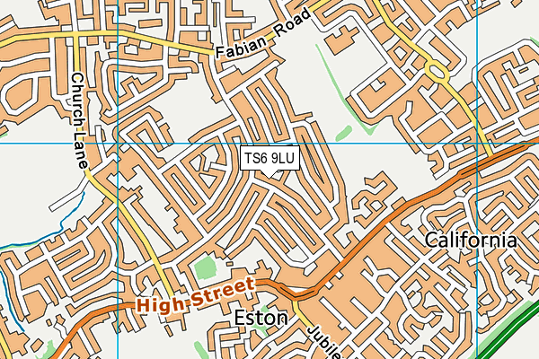 TS6 9LU map - OS VectorMap District (Ordnance Survey)