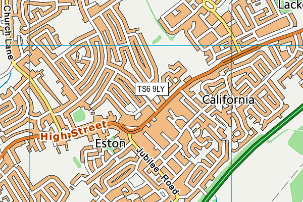 TS6 9LY map - OS VectorMap District (Ordnance Survey)