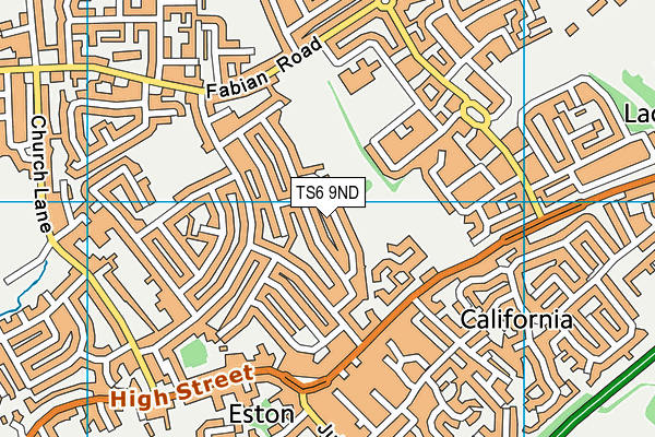 TS6 9ND map - OS VectorMap District (Ordnance Survey)