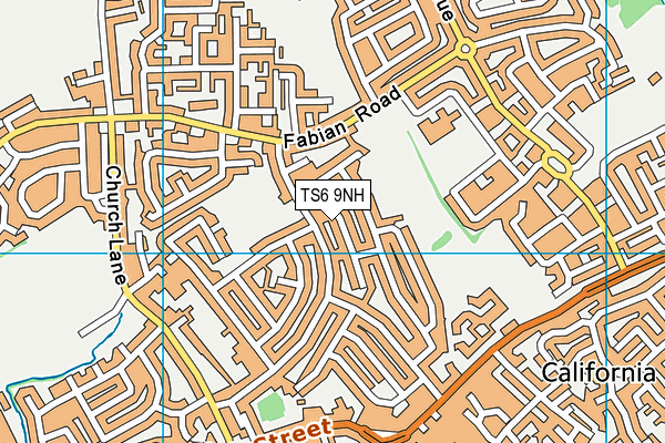 TS6 9NH map - OS VectorMap District (Ordnance Survey)