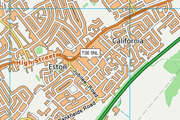 TS6 9NL map - OS VectorMap District (Ordnance Survey)