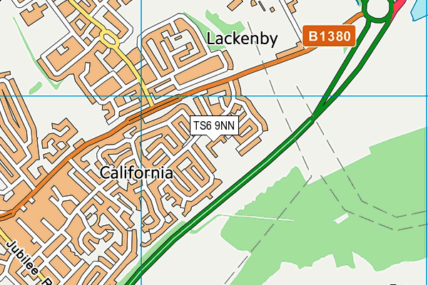 TS6 9NN map - OS VectorMap District (Ordnance Survey)