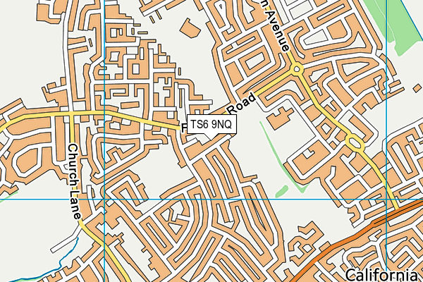 TS6 9NQ map - OS VectorMap District (Ordnance Survey)