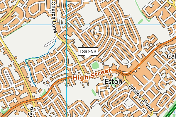 TS6 9NS map - OS VectorMap District (Ordnance Survey)