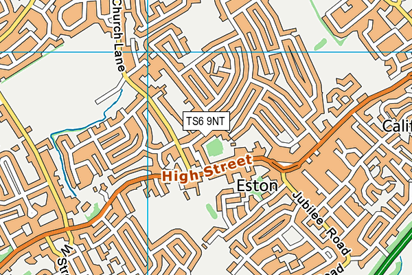 TS6 9NT map - OS VectorMap District (Ordnance Survey)