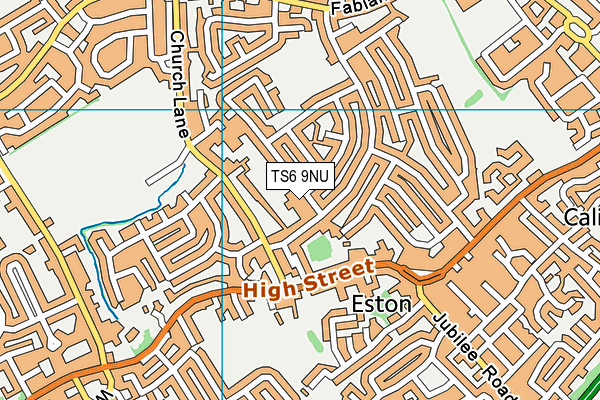 TS6 9NU map - OS VectorMap District (Ordnance Survey)