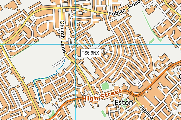 TS6 9NX map - OS VectorMap District (Ordnance Survey)