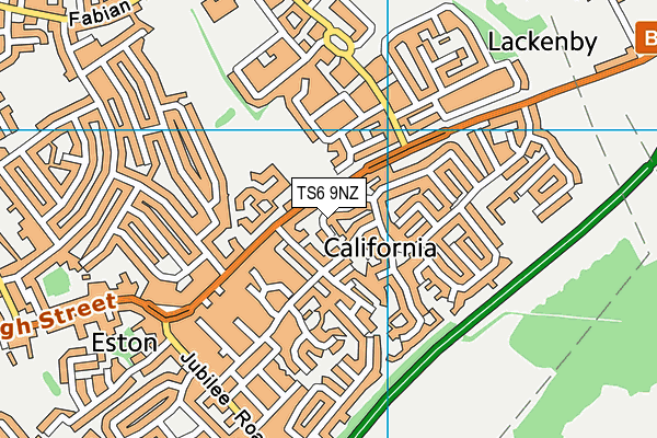 TS6 9NZ map - OS VectorMap District (Ordnance Survey)