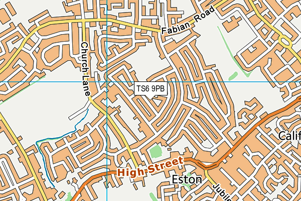 TS6 9PB map - OS VectorMap District (Ordnance Survey)