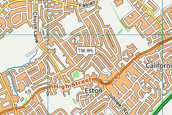 TS6 9PL map - OS VectorMap District (Ordnance Survey)