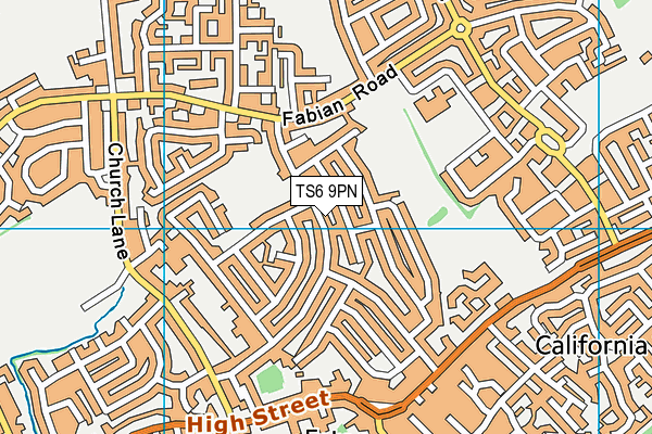 TS6 9PN map - OS VectorMap District (Ordnance Survey)