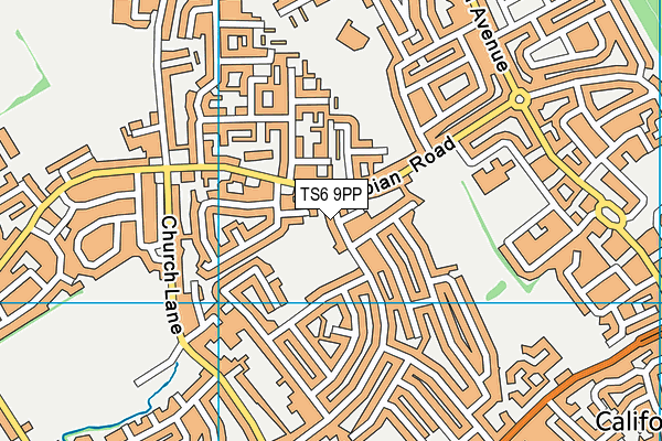 TS6 9PP map - OS VectorMap District (Ordnance Survey)