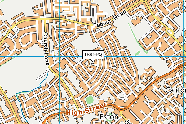 TS6 9PQ map - OS VectorMap District (Ordnance Survey)