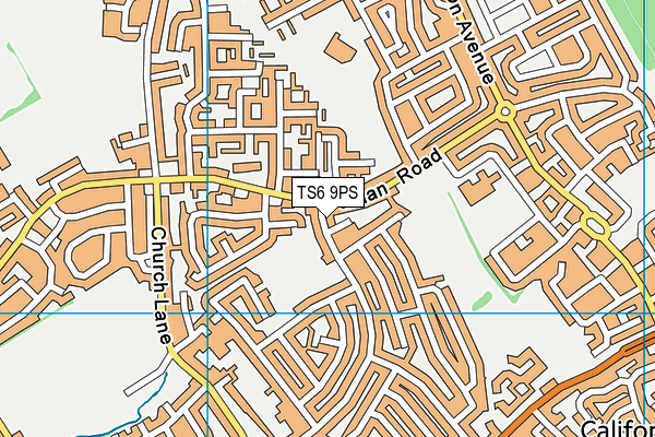 TS6 9PS map - OS VectorMap District (Ordnance Survey)