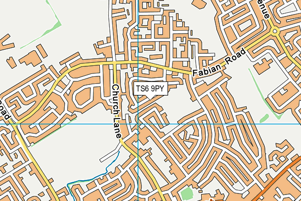 TS6 9PY map - OS VectorMap District (Ordnance Survey)