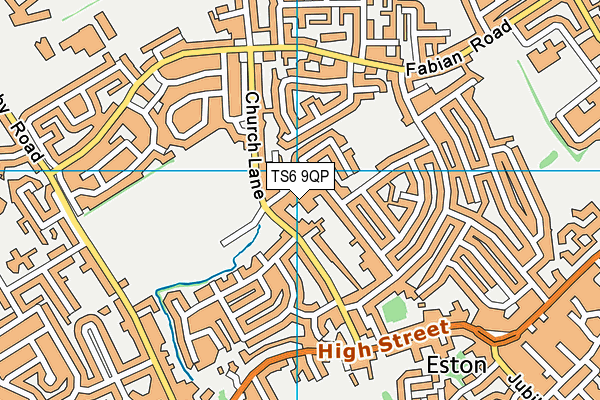 TS6 9QP map - OS VectorMap District (Ordnance Survey)