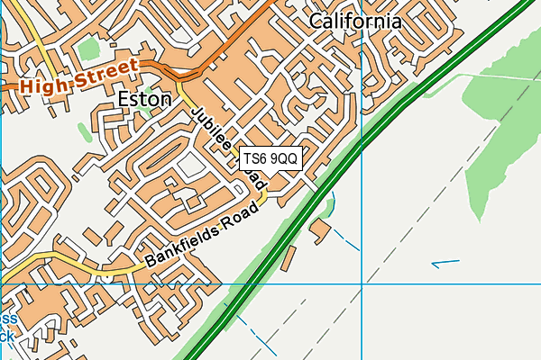 TS6 9QQ map - OS VectorMap District (Ordnance Survey)