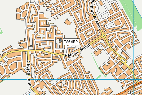 TS6 9RP map - OS VectorMap District (Ordnance Survey)