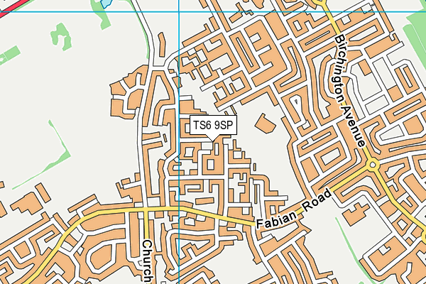 TS6 9SP map - OS VectorMap District (Ordnance Survey)