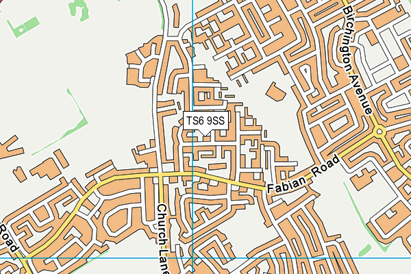 TS6 9SS map - OS VectorMap District (Ordnance Survey)