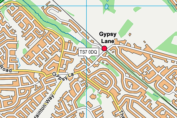 TS7 0DQ map - OS VectorMap District (Ordnance Survey)