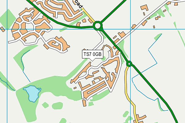 TS7 0GB map - OS VectorMap District (Ordnance Survey)