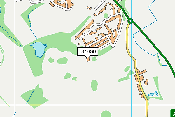 TS7 0GD map - OS VectorMap District (Ordnance Survey)