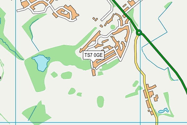 TS7 0GE map - OS VectorMap District (Ordnance Survey)