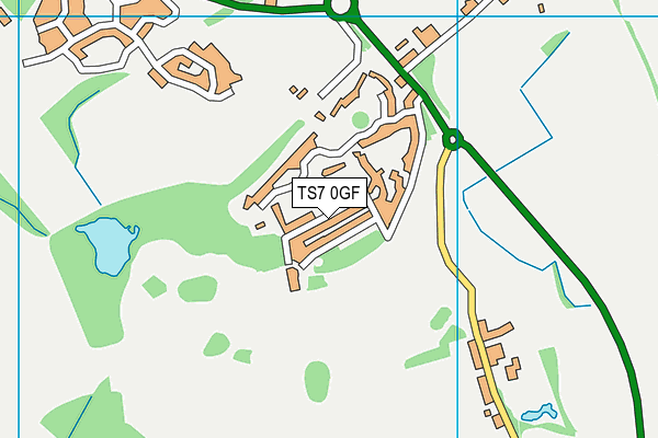 TS7 0GF map - OS VectorMap District (Ordnance Survey)