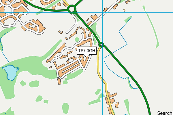 TS7 0GH map - OS VectorMap District (Ordnance Survey)