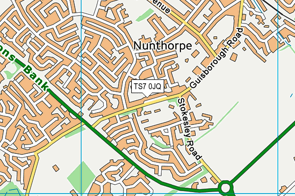 TS7 0JQ map - OS VectorMap District (Ordnance Survey)