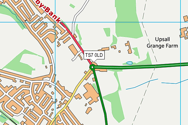 TS7 0LD map - OS VectorMap District (Ordnance Survey)